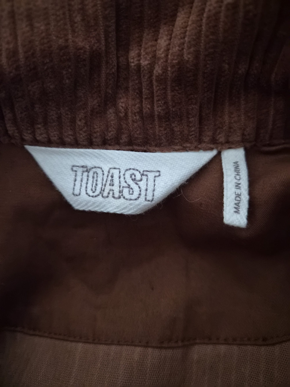 Brown Corduroy Button-Front Women’s Dress - Picture 2 of 3